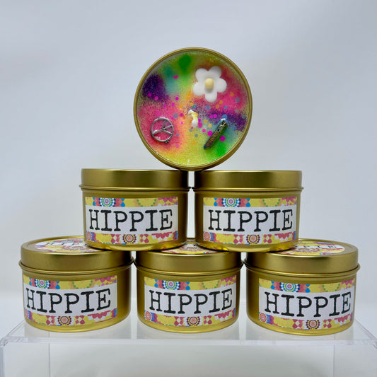 Hippie Soy Candle - Patchouli & Rose