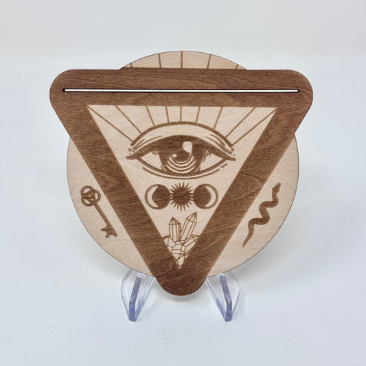 Third Eye Wooden Tarot Card Stand