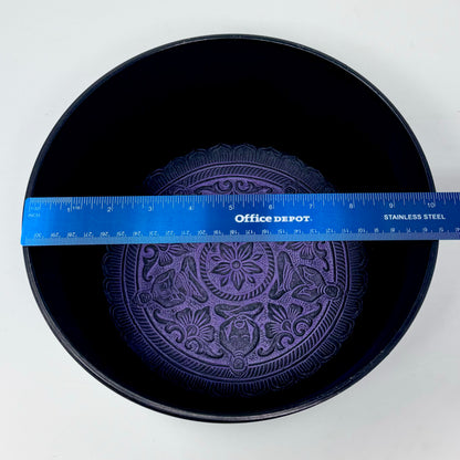 9.5” Diameter Purple Singing Bowl