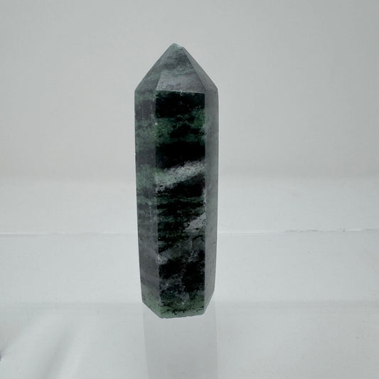 Ruby in Zoisite Tower Point (Chipped Tip) (UV reactive)