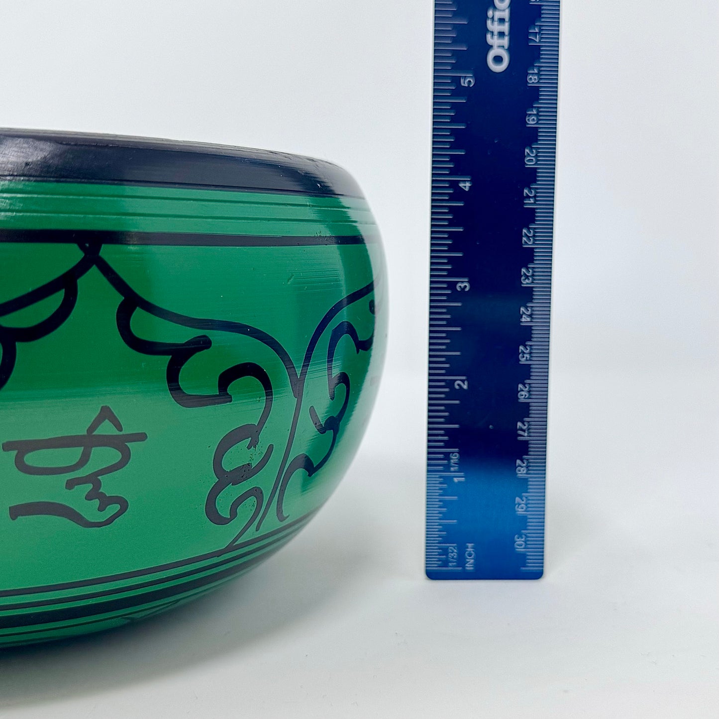 7” Diameter Green Singing Bowl